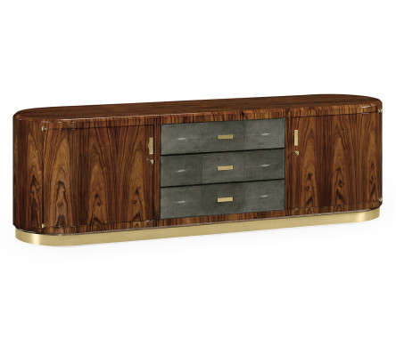 Art Deco Satin Rosewood TV Entertaiment