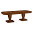 Double pedestal dining table - high sheen