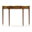Mahogany Demilune Console Table