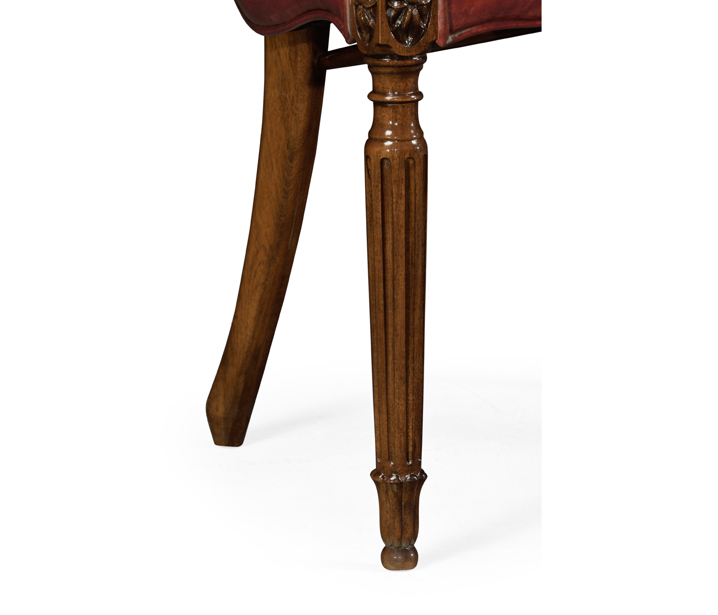 Sheraton Dining Arm Chair with Shield Back in Mahogany High Gloss