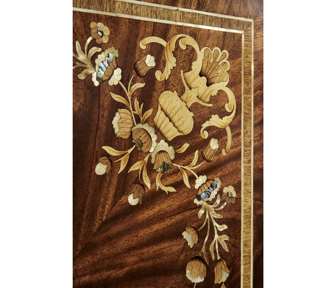 Mahogany & Mother of Pearl Drinks Cabinet