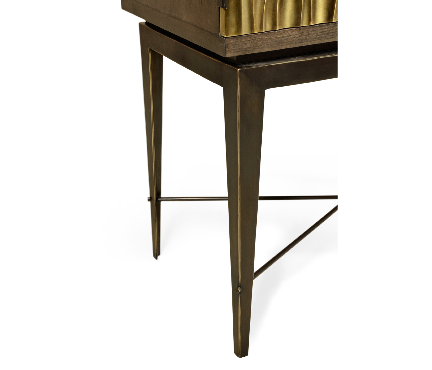 Textured Chestnut Drinks Cabinet