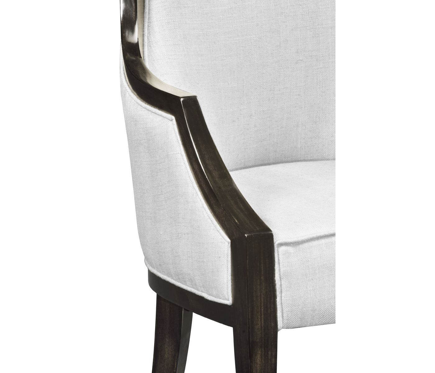 Smoked Grey Eucalyptus Dining Arm Chair