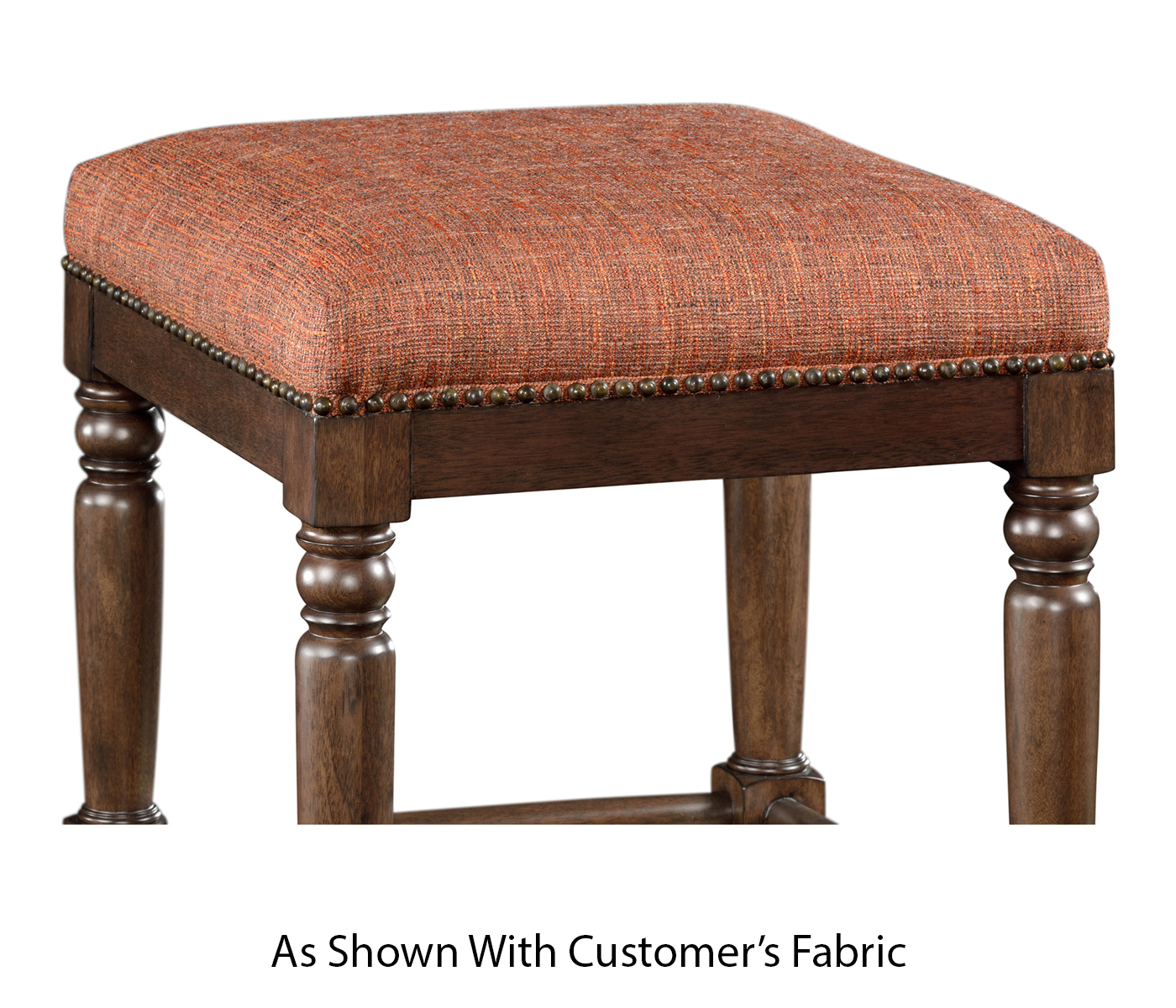 Square Langkawi Walnut Bar Stool