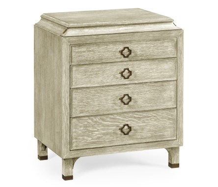 Small Greyed Oak Chest of Drawers