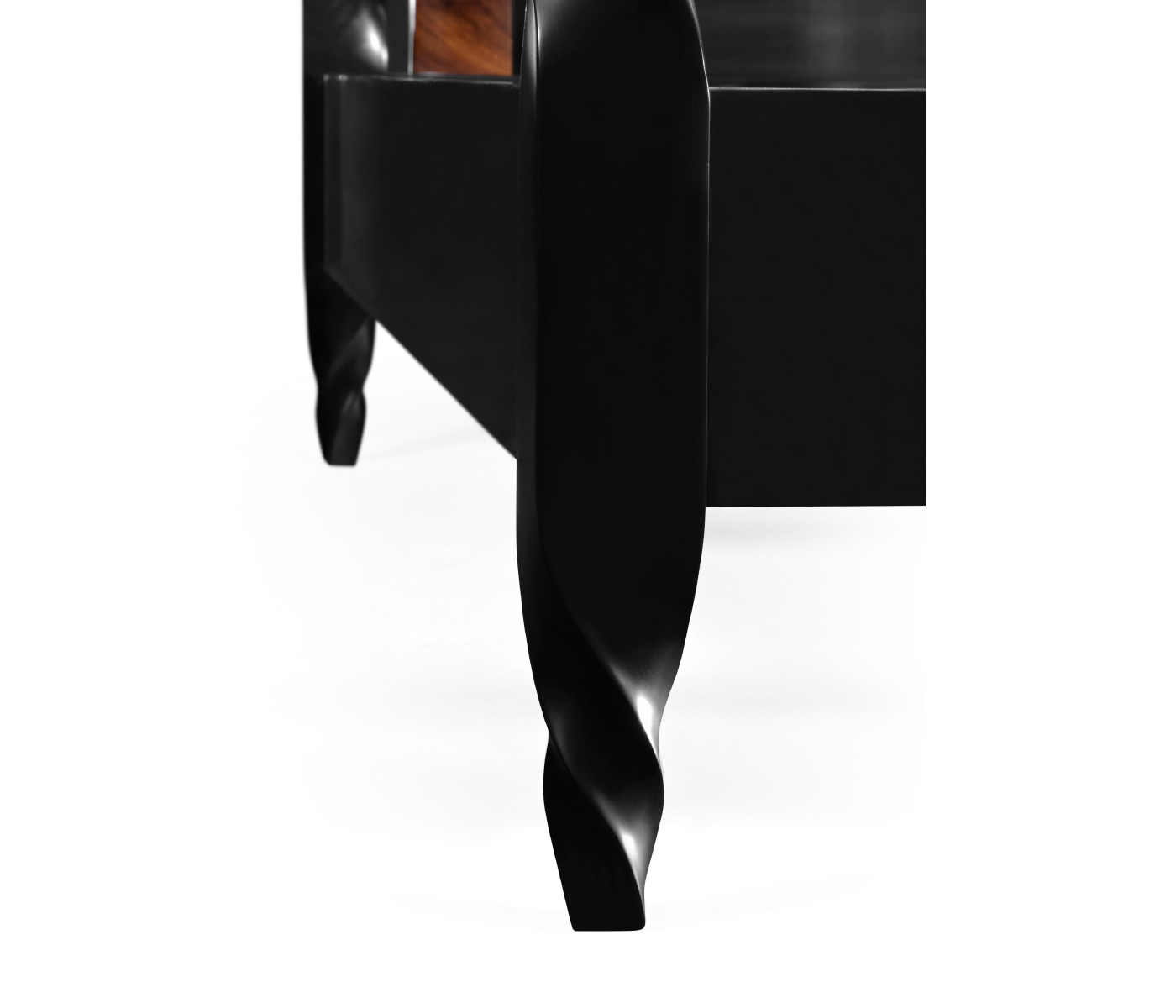 Tropical Walnut & Black Barleytwist US King Bed