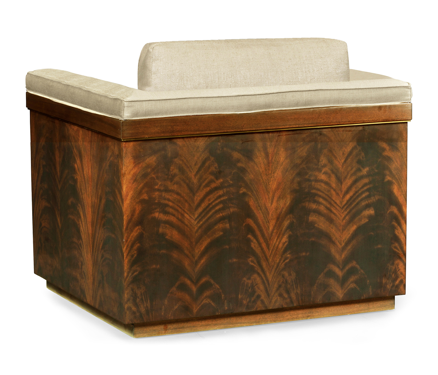 Antique Mahogany Brown High Lustre Chair