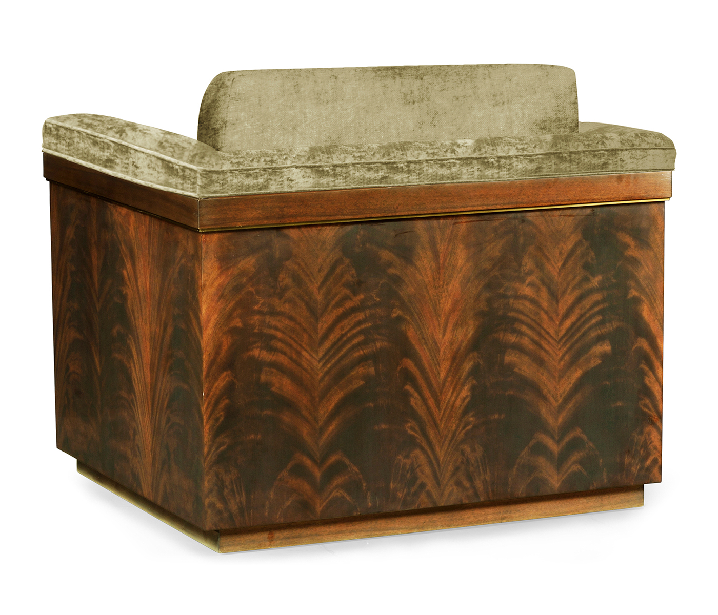 Antique Mahogany Brown High Lustre Chair