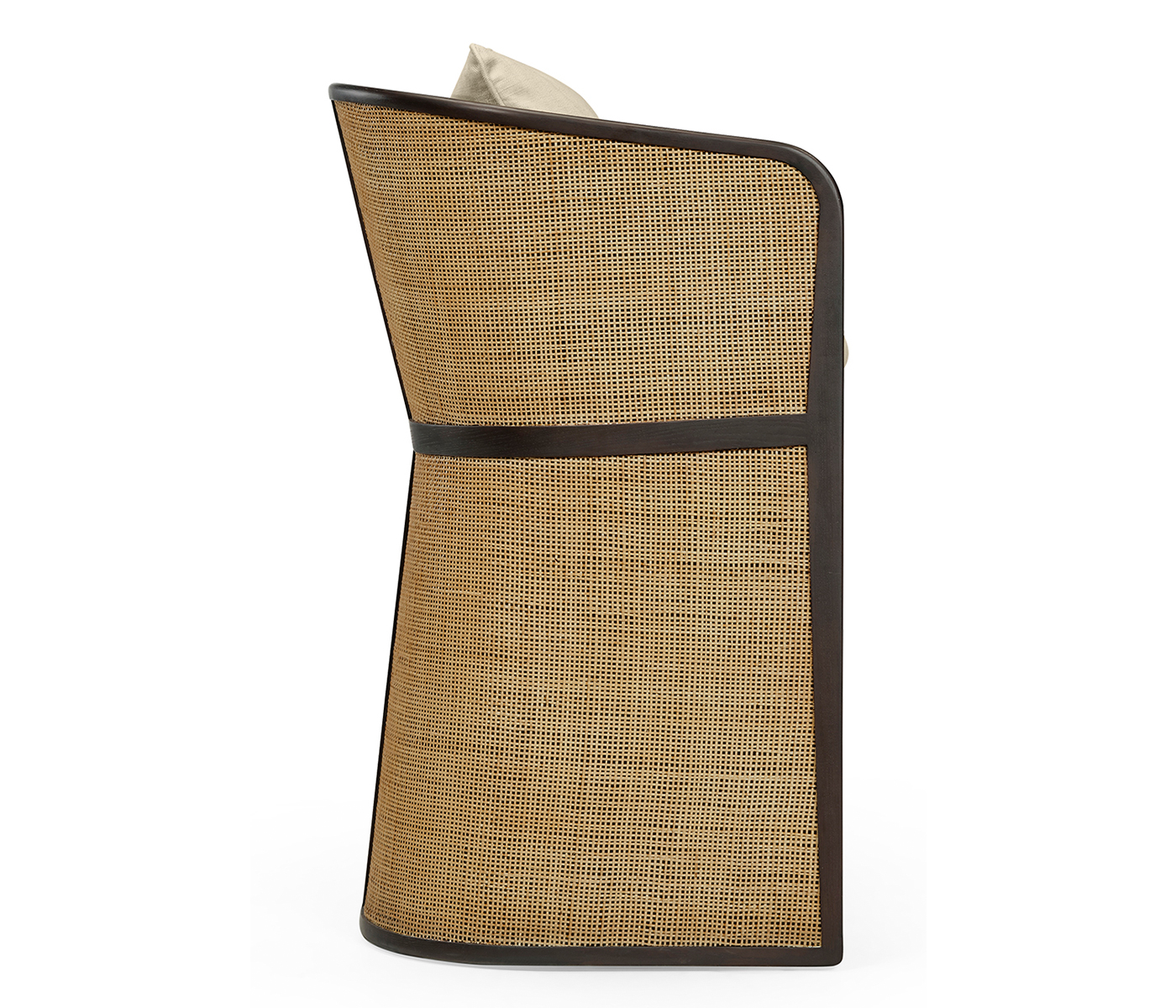 Dark Brown Ash Tub Bar Stool