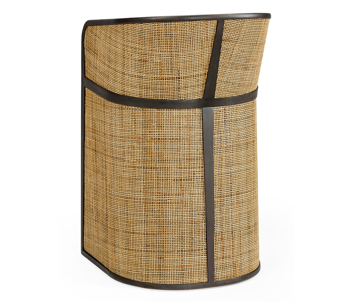 Dark Brown Ash Tub Bar Stool