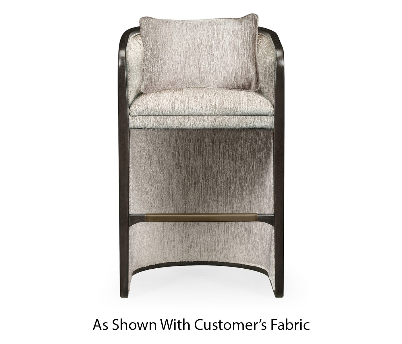 Dark Brown Ash Tub Bar Stool