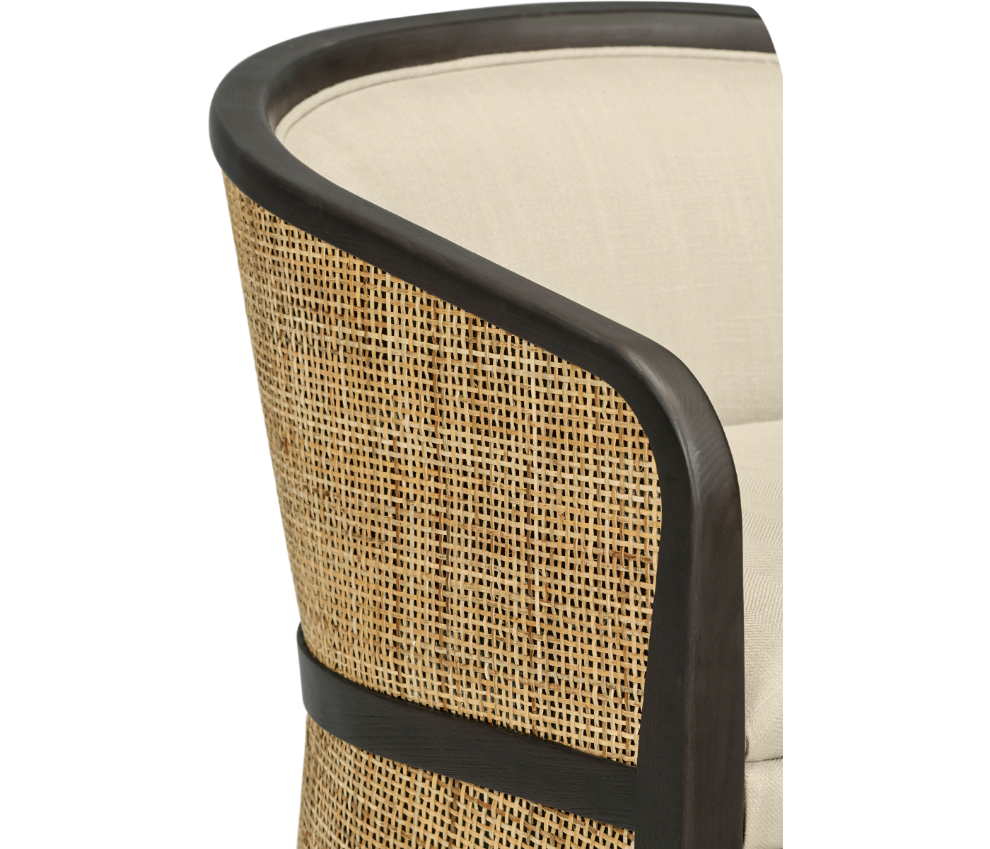 Dark Brown Ash Tub Counter Stool