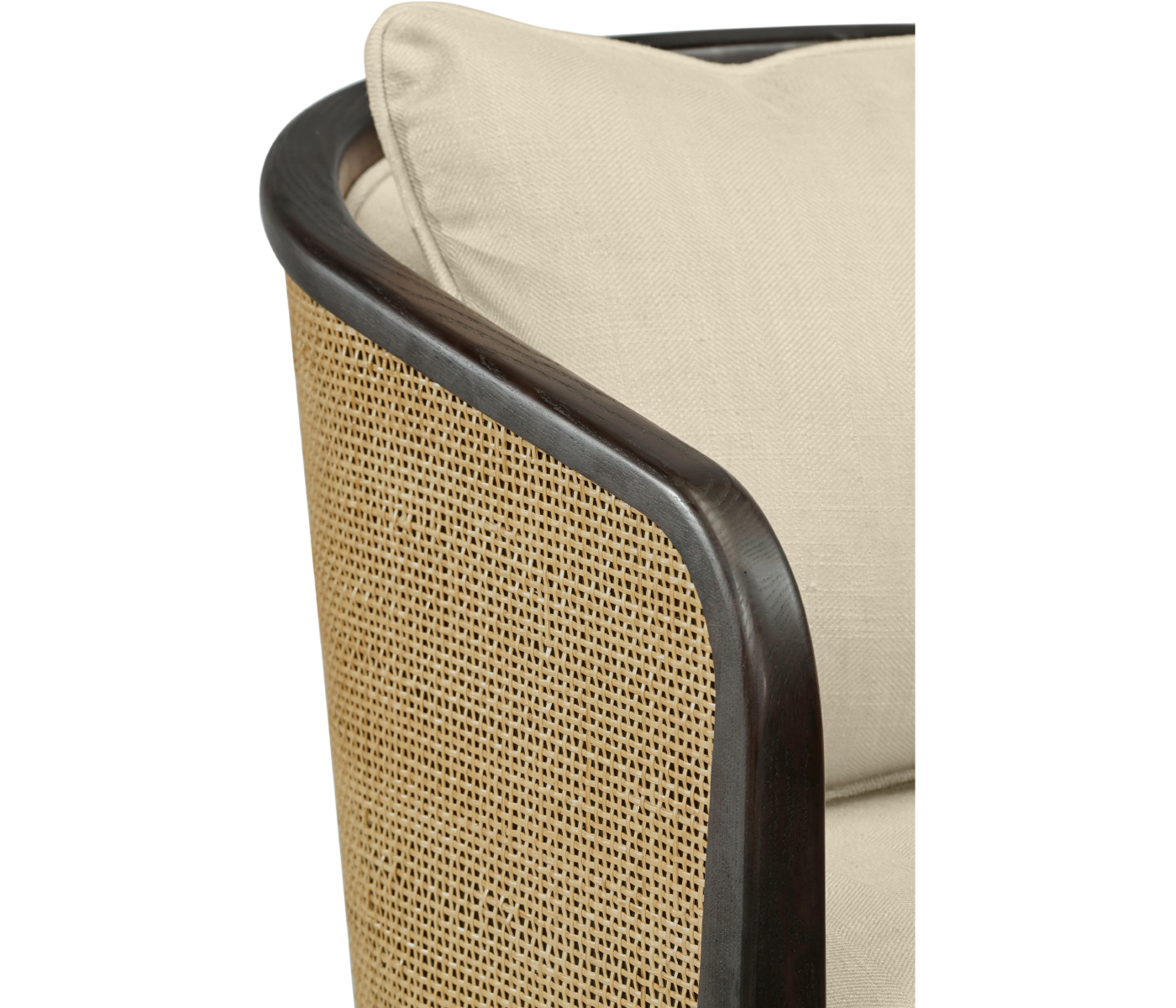 Dark Brown Ash Tub Counter Stool