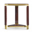 Triangular Dark Macassar Ebony Side Table