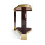 Triangular Dark Macassar Ebony Side Table