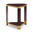 Triangular Dark Macassar Ebony Side Table