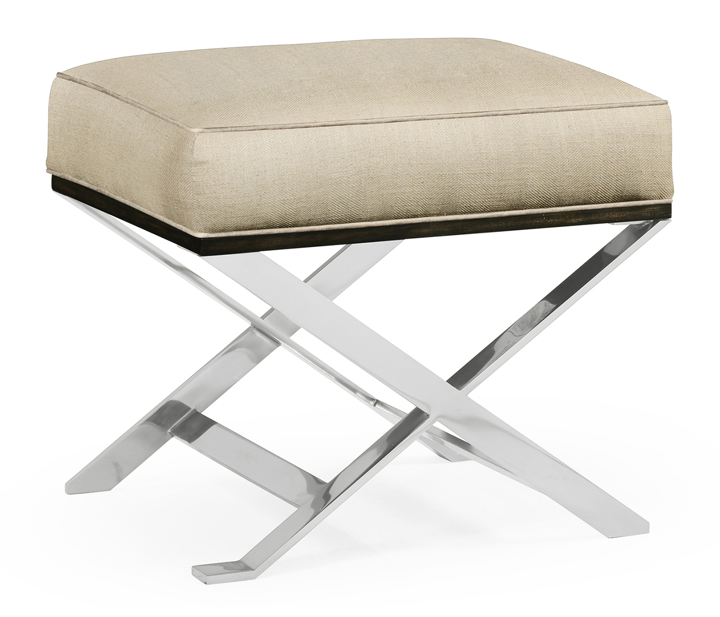 Contemporary White Stainless Steel Stool