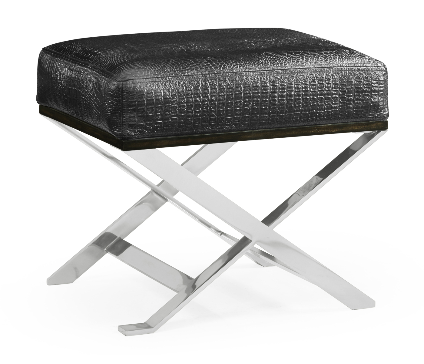 Contemporary White Stainless Steel Stool