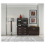 Campaign Style Dark Santos Rosewood Filing Cabinet