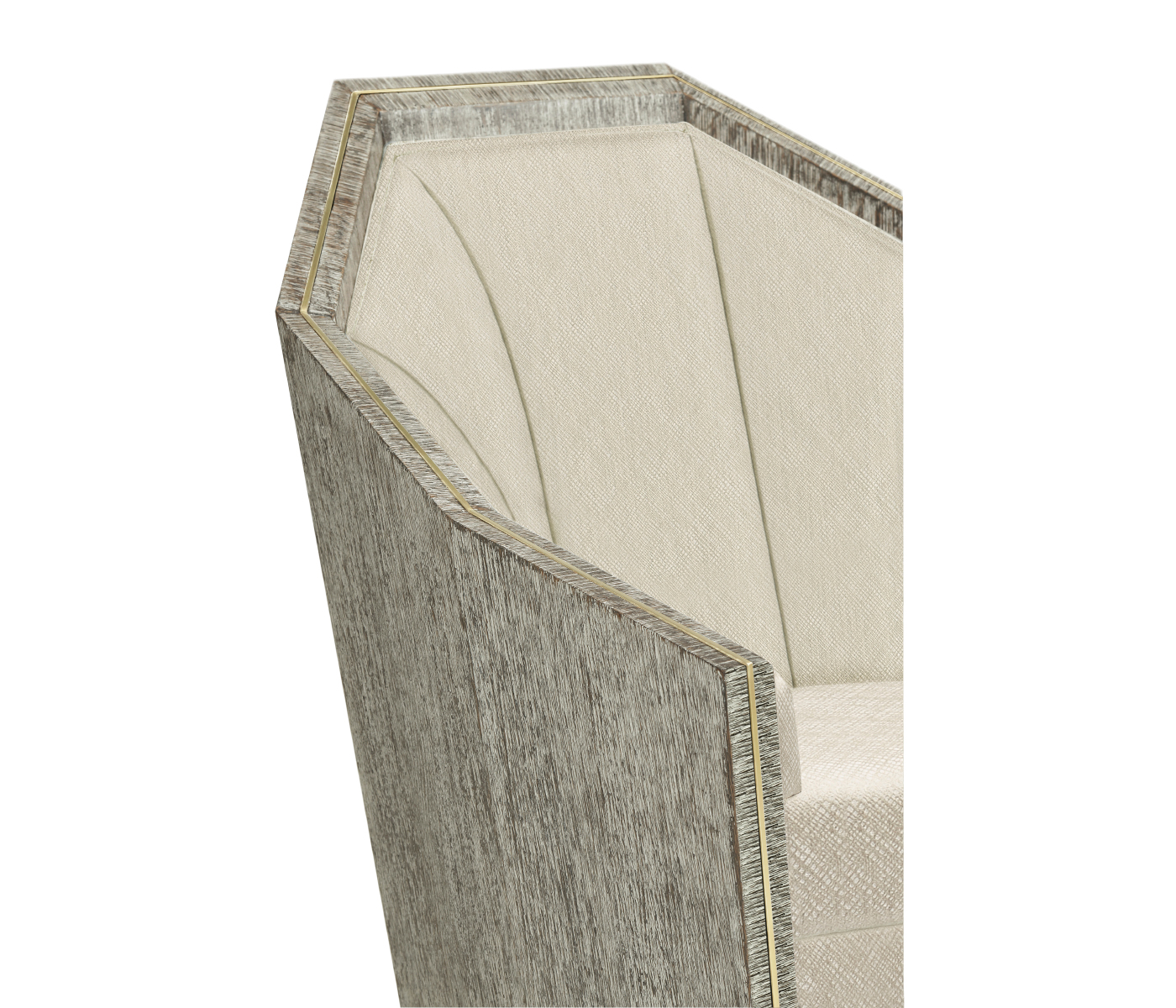 Geometric Dark Oak Chair