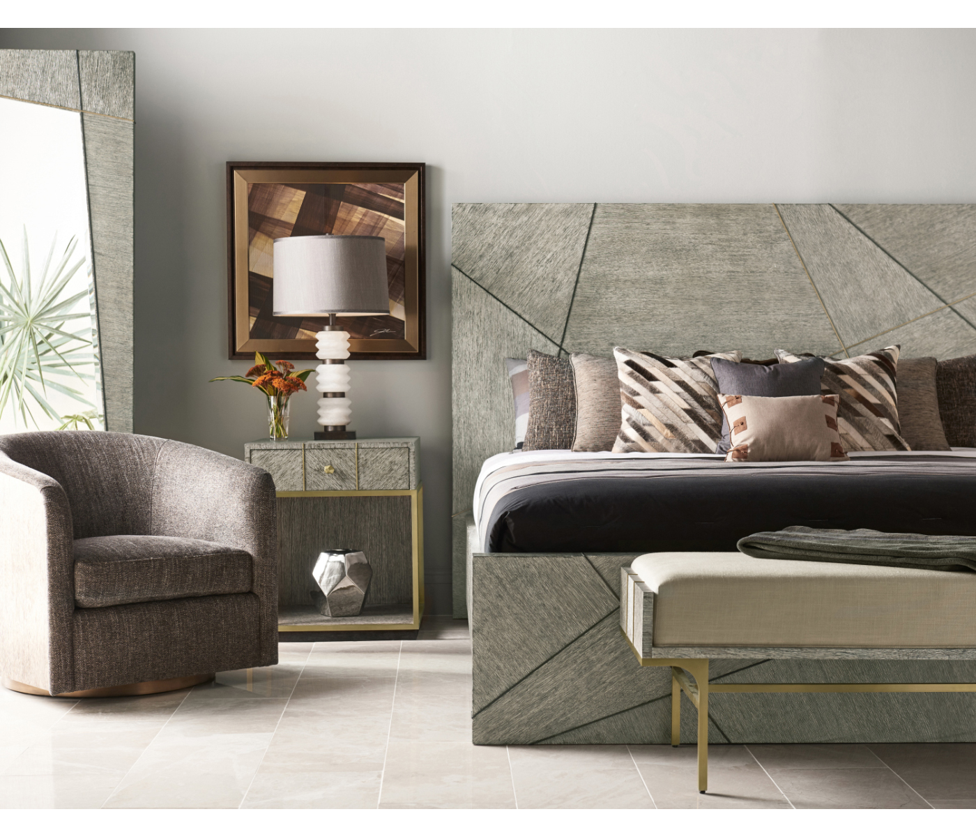 Geometric US Queen Bed