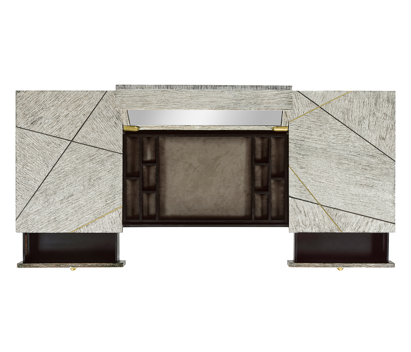 Geometric Light French Oak Vanity