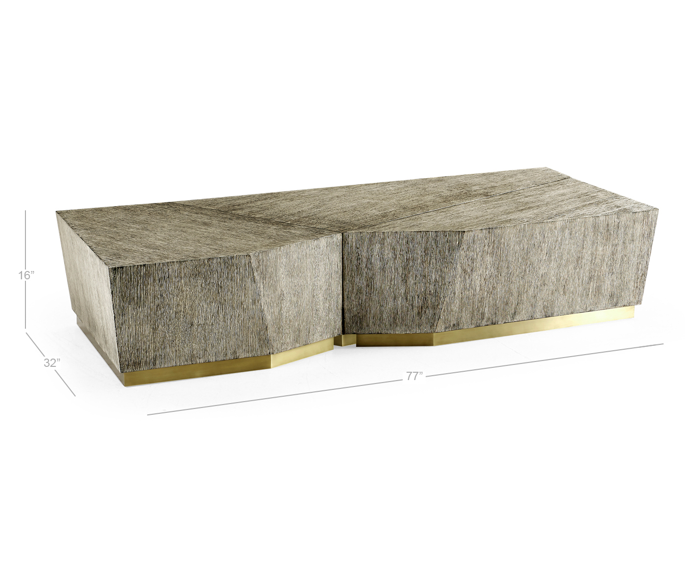 Geometric Bunching Cocktail Tables (Set of Three)