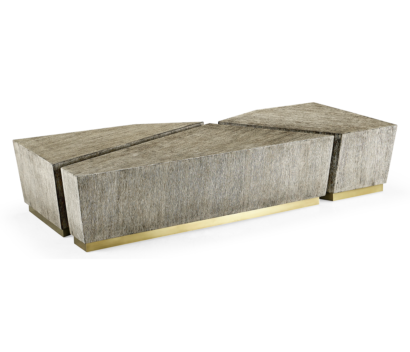 Geometric Bunching Cocktail Tables (Set of Three)