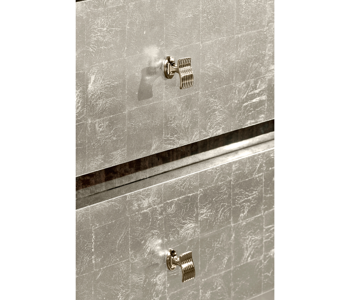 Black Eucalyptus & Silver Espresso Nightstand with Drawers