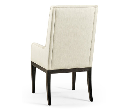 Geometric Channel Back Arm Chair