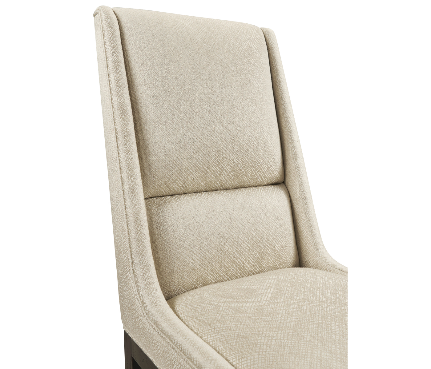 Geometric Channel Back Side Chair