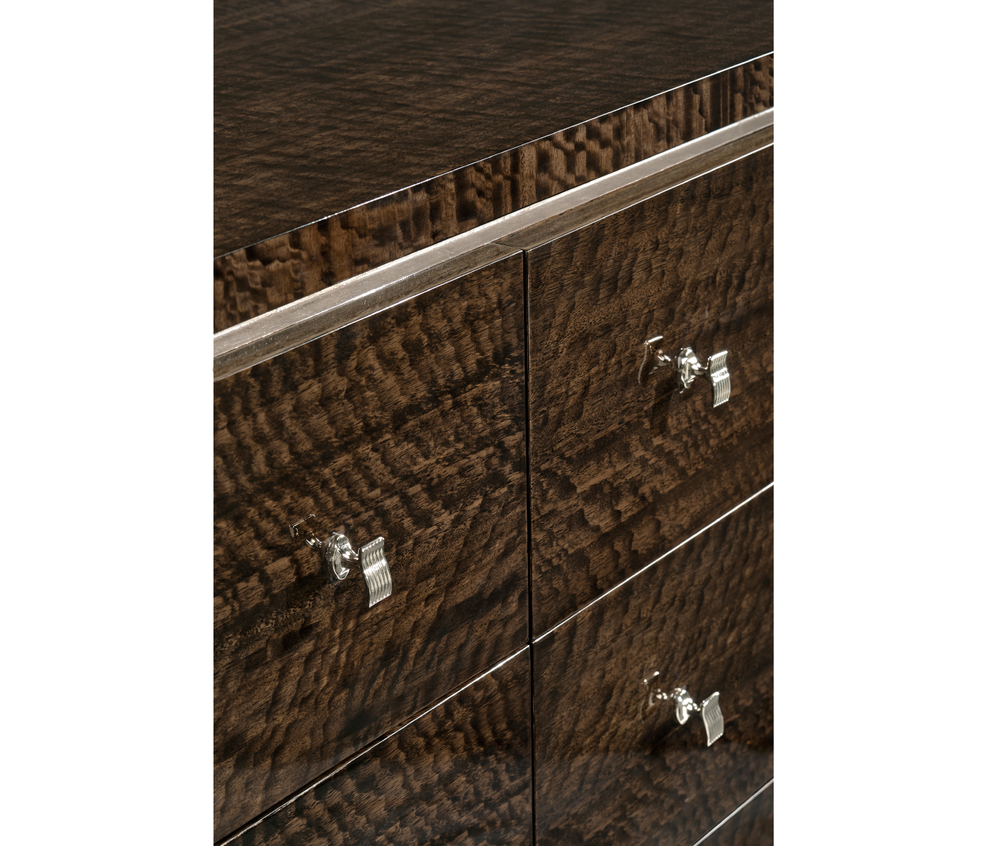 Black Eucalyptus Dresser with Six Drawers