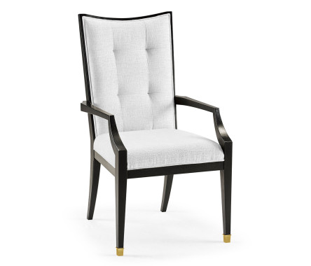 Fusion Arm Chair with Brass Ferrules