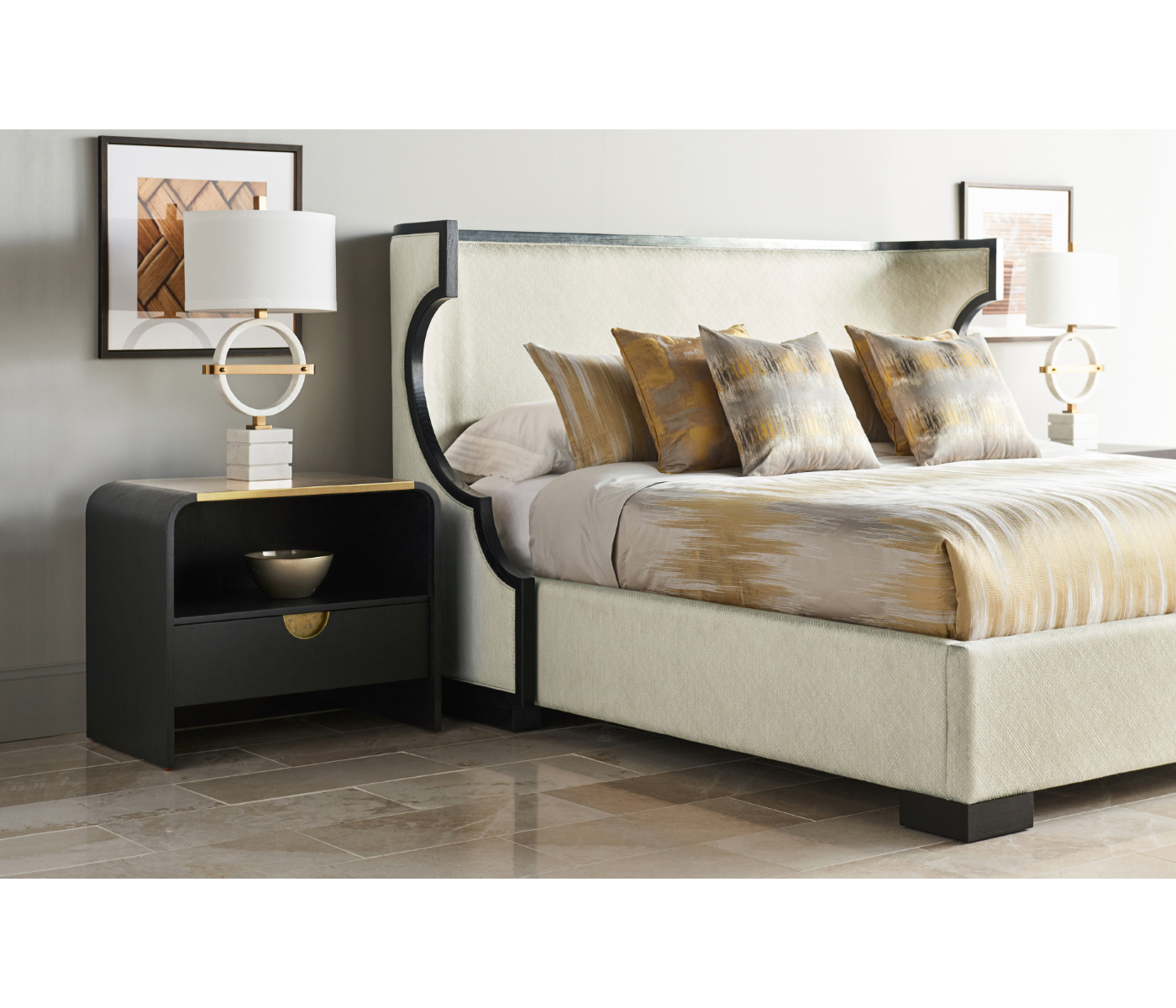 Fusion Rounded Oak Cali King Bed
