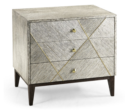 Geometric Transitional Bedside Chest
