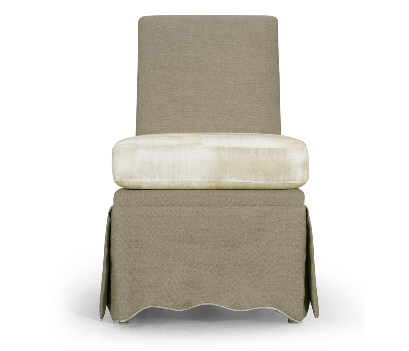 Linen Skirted Parsons Chair