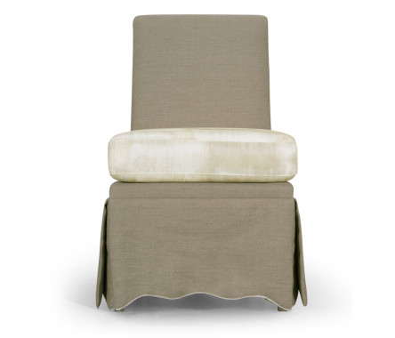 Linen Skirted Parsons Chair