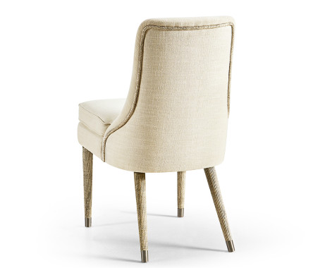 Shoal Linen & Grasscloth Side Chair
