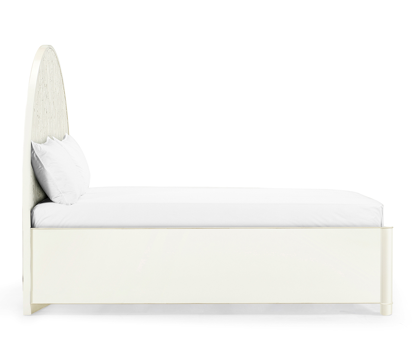 Bas Relief Half Round Panel Bed