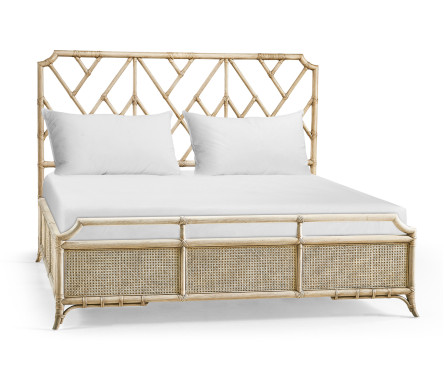 Tropical Tracery Chippendale Bamboo Bed