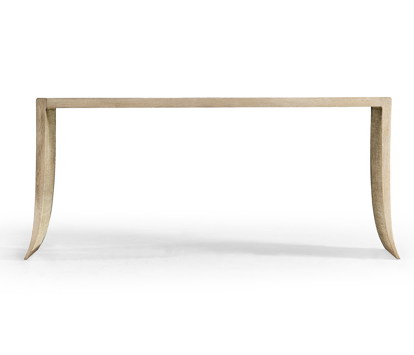 Arch Grasscloth Console Table