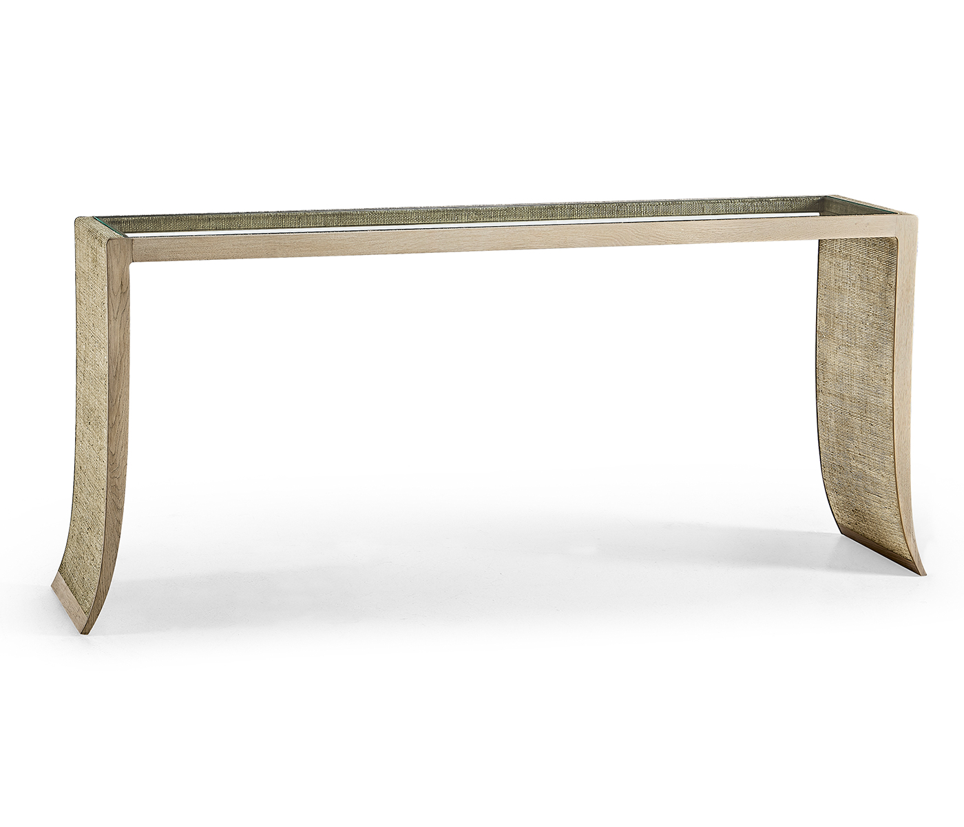 Arch Grasscloth Console Table