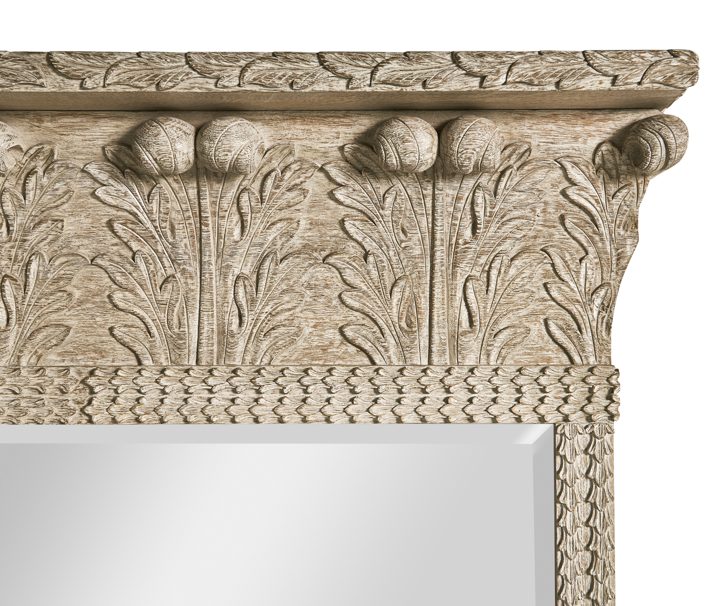 Rothesay Venetian White Oak Mirror