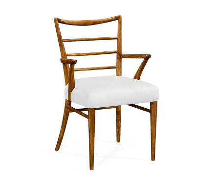 Pensacola Grey Fruitwood Dining Arm Chair