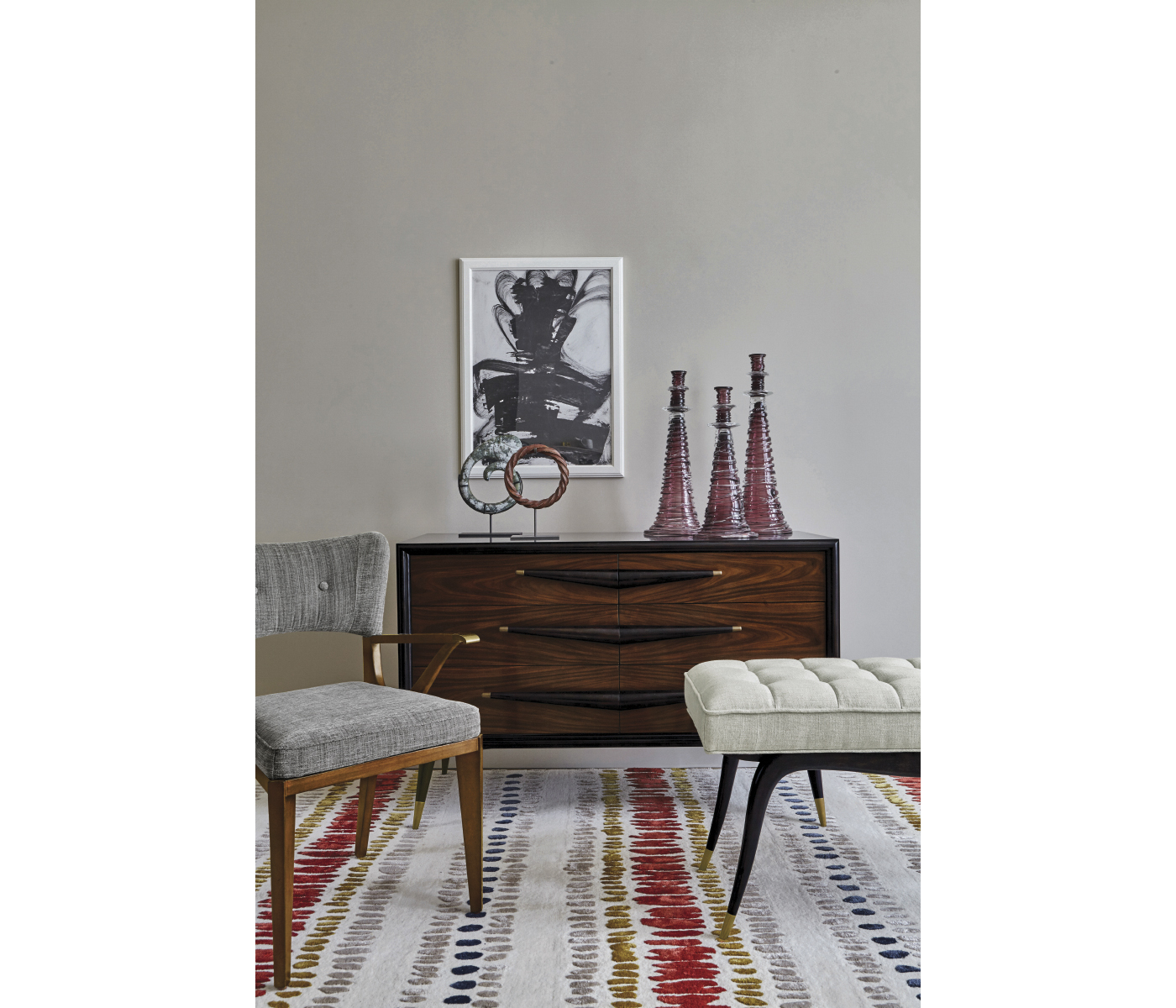 Marlene Dark Walnut Arm Chair