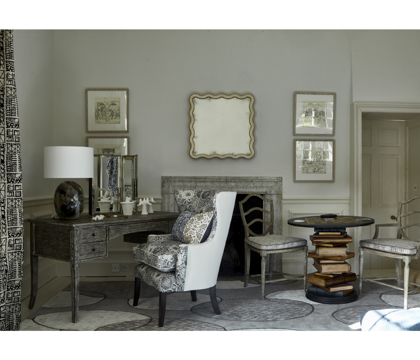 Keste Square Silver Mirror