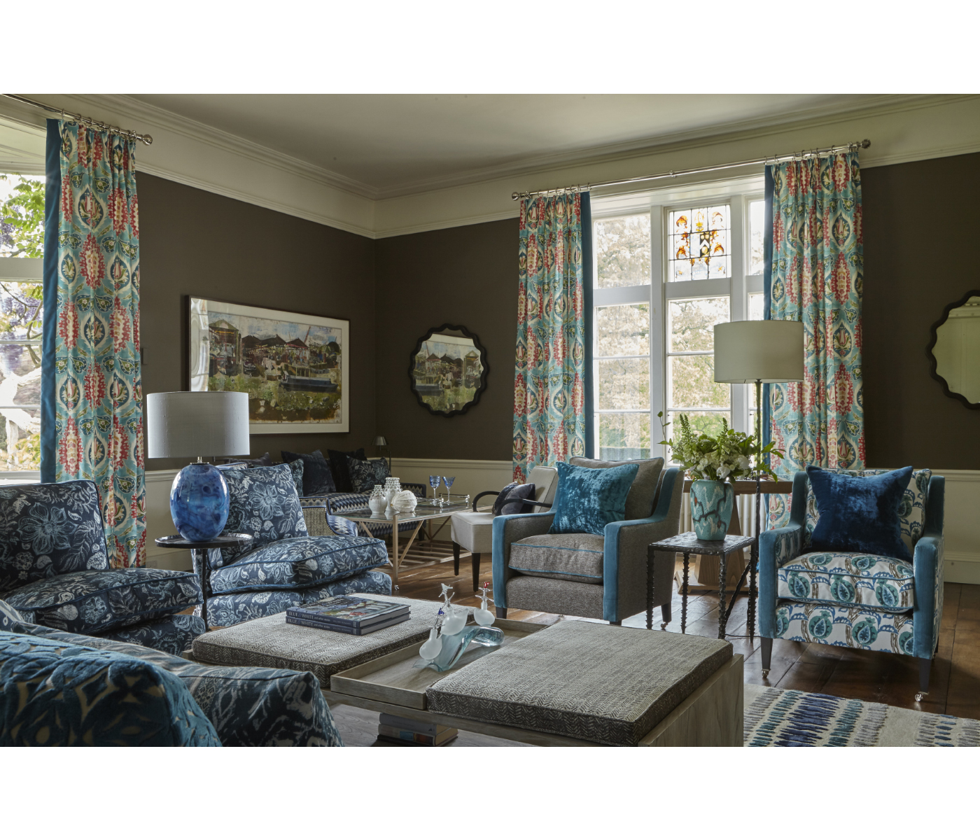 Keste Round Bronze Mirror