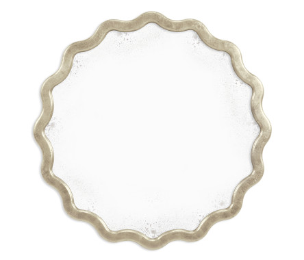 Keste Round Silver Mirror