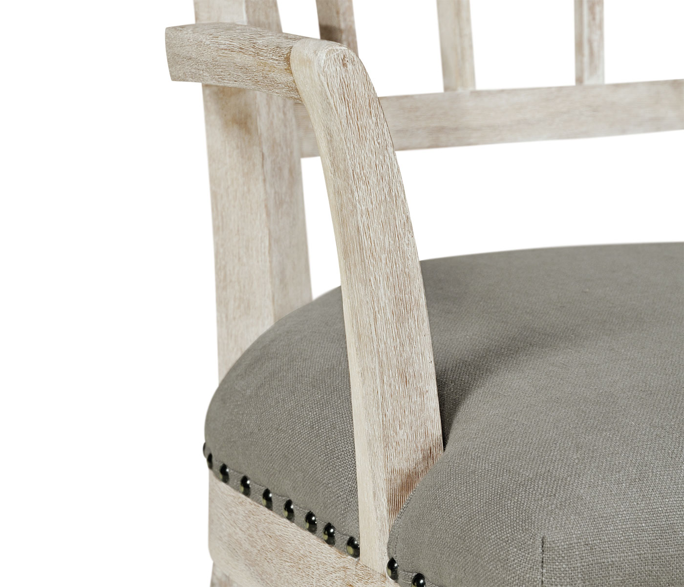 Lucillo Washed Acacia Carver Arm Chair