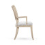 Lucillo Washed Acacia Carver Arm Chair
